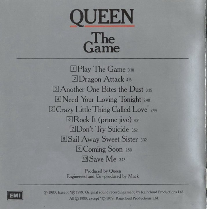 Queen  The game  inside [1980]